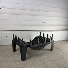 Small Reclaimed Cast Iron Free Standing Saddle Grate Fire Basket