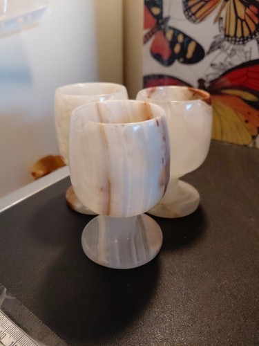 Vintage onyx marble wine - ,