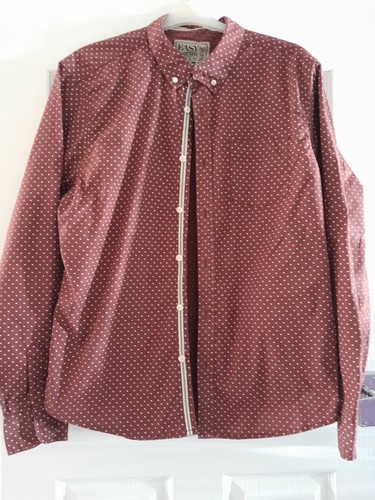 Men brown white polka dot - brown,