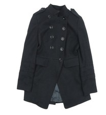 Zara Women's Black Military Coat XS