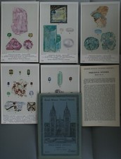 Precious Stones,  Five Postcards, Series No.4, Set D6, British Museum (1925)
