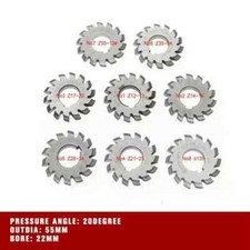 8pcs/Set M1.5 PA20 #1-8 Bevel