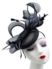 Large Swirl Sinamay Headband
