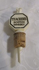 Vintage Teachers Scotch Whisky Advertising Bottle Stopper Pourer