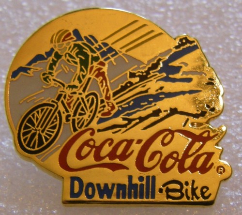 Pin coca cola - cola, downhill