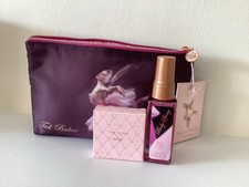 Ted Baker Purple Ballerina Ballet Satin Make Up Wash Bag Christmas Gift Set