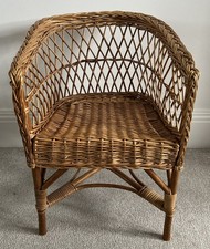 Vintage child's rattan wicker