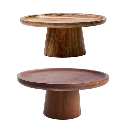 Wooden round pedestal - round,