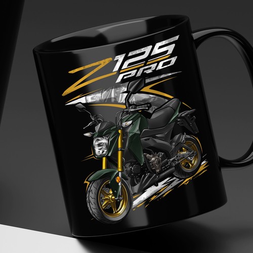 Coffee mug for kawasaki z125 - mug,