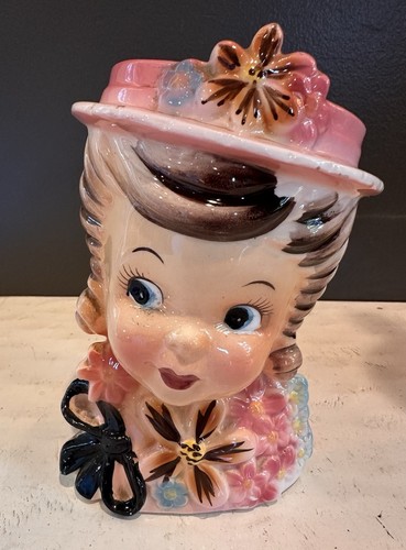 Vintage head planter - vintage,