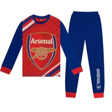 Arsenal FC Boys Pyjamas Long Sublimation Kids OFFICIAL Football Gift