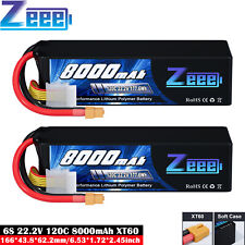 2x Zeee 6S 22.2V Lipo Battery