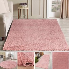 Shaggy Rug Modern Baby Pink