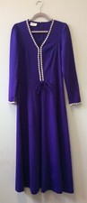 1970s Purple Maxi Dress With