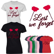 Lest We Forget Ladies T-Shirt