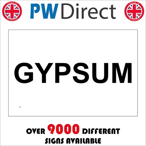 Sign gypsum recycling plaster - sign,