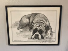 Framed Art Print Dog Picture