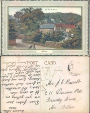 Village Pump in Heysham Golden 1905 postmark Cities Towns Landscapes