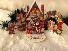 Super Cute 3D Pop Up Christmas Santa & The Elves Greeting Card & Envelope