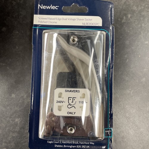 Newlec polished chrome shaver - polished,