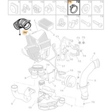 1x Genuine Air Filter Intake Hose Collar Clamp - Citroen / Peugeot 2.0 | 6981J7