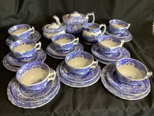 Spode blue italian tea set - set, x