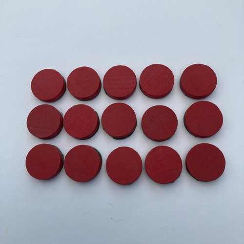 Red backgammon pieces size - pieces,