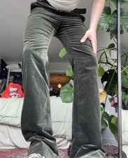 Vintage Armani Collezioni Green Flared Trousers 