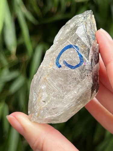 Enhydro large clear quartz - enhydro,