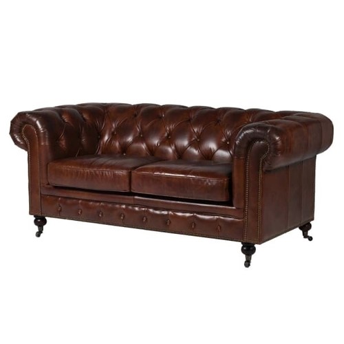 Vintage leather seater - vintage,