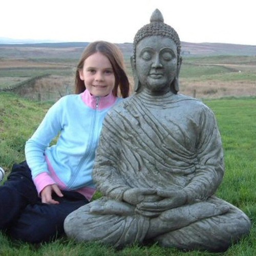 Large meditating buddha statue - large,