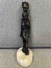 Egyptian Pharaoh King Tut Statue - Marble Base - Egyptian Display Ornament 22cm