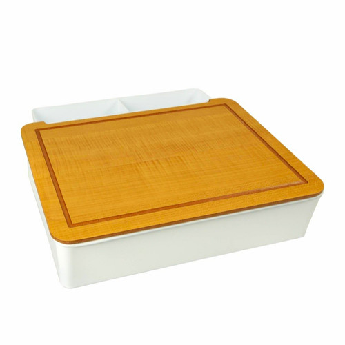 White metal desk storage - white,