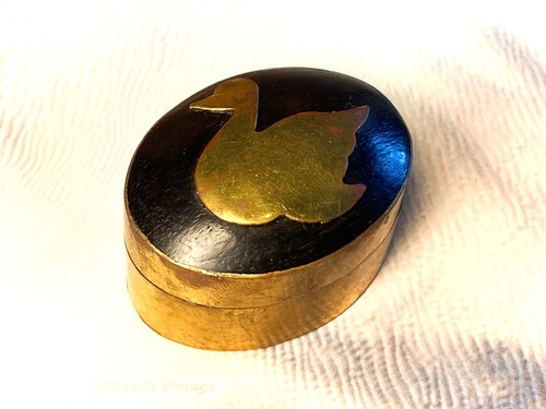 Brass duck bird 5cm vintage - brass, duck/bird