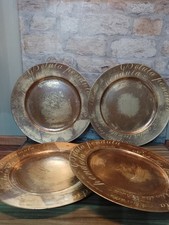 Set Of 4 X Large Antiqued Gold