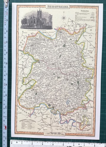 Old victorian colour map - colour,