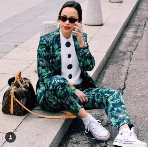 Zara green leopard tropical - zara,