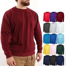 Mens Classic Work & Leisure Sweatshirt Size XS to 4XL - WORK SPORT CASUAL JUMPER