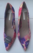 dorothy perkins Wide Fit Multi Coloured Patterned Stiletto Heel Shoes, Sz 6/39