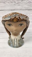 Lladro Figurine Girl’s Head Vase #80 1970s Retired. PS