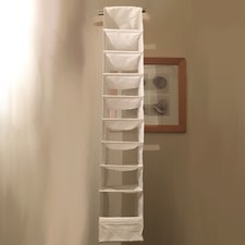 Shoe Hanging Storage Wardrobe Tidy - White, Used . 9 Compartments Shelves Drawer