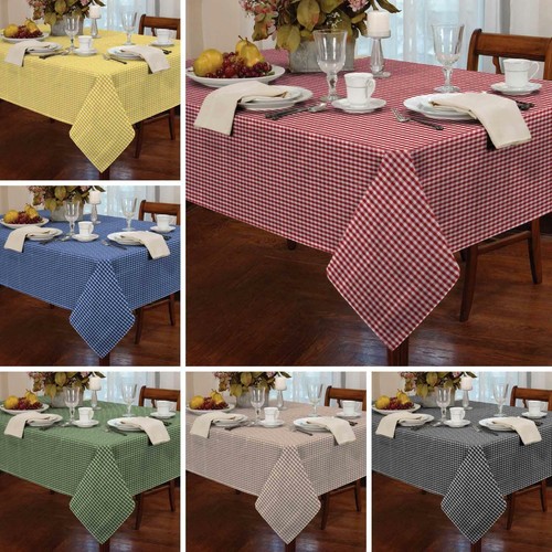 Gingham check tablecloths 6 - gingham,