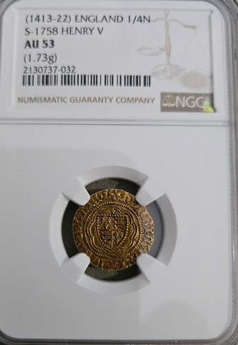 Henry quarter noble - v, quarter-noble