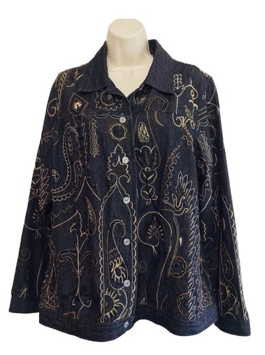 Laura ashley denim jacket - denim,