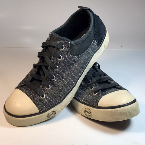 Ugg evera black canvas - black, canvas/suede