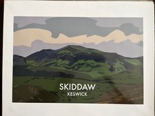 Skiddaw Keswick print 14”x