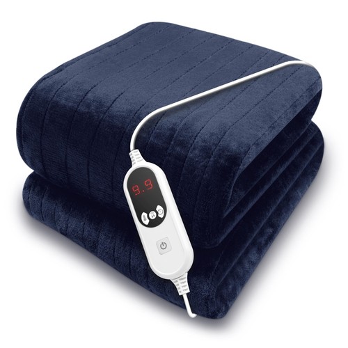 Heated throw soft fleece - heated,