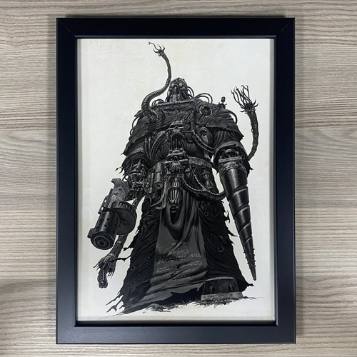Tech priest framed art - tech-priest,