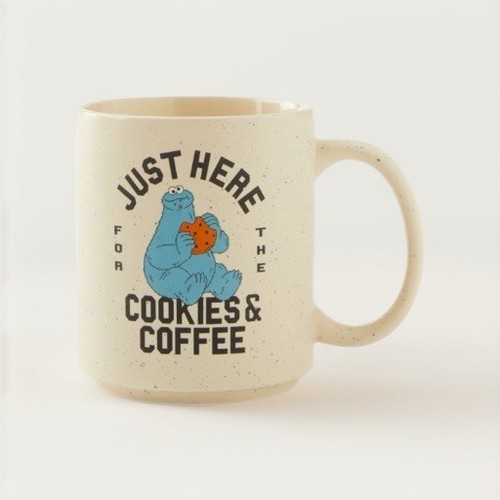 Cookie monster mug just here - just,