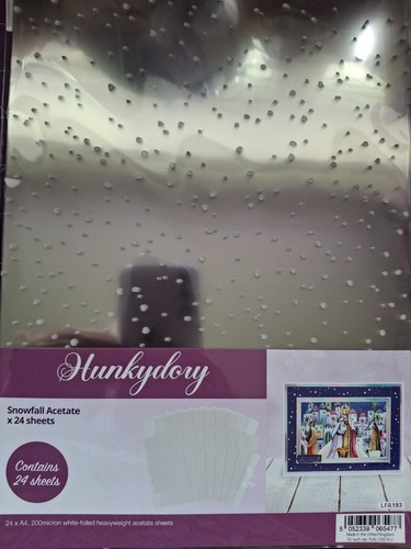 Hunkydory snowfall acetate - acetate, 24